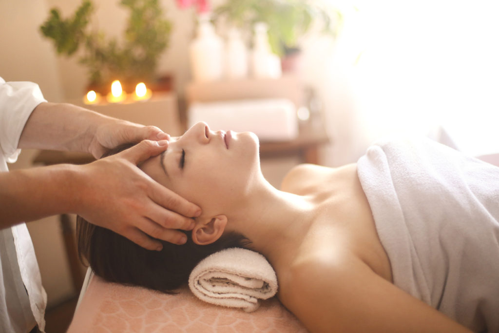 women relaxing during a massage