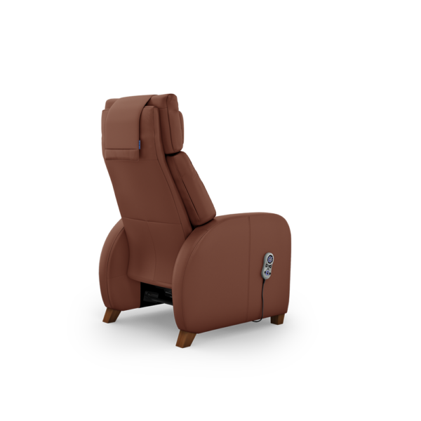 Positive Posture Café+ Recliner, Chesnut color, Back view, Angle to the right