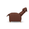 Positive Posture Café+ Recliner, Chesnut color, Left side view, Partially reclined